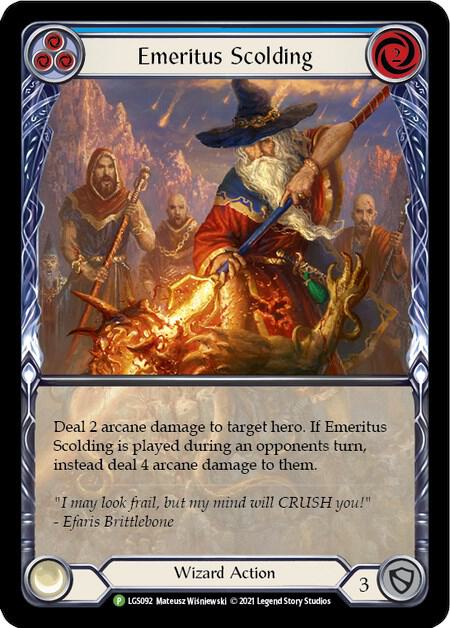 Emeritus Scolding (Blue) (Extended Art) - LGS092