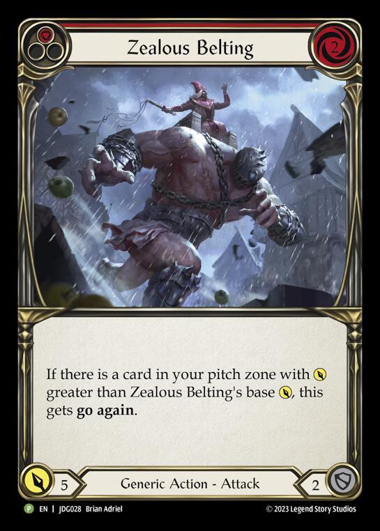 Zealous Belting (Red) - JDG028