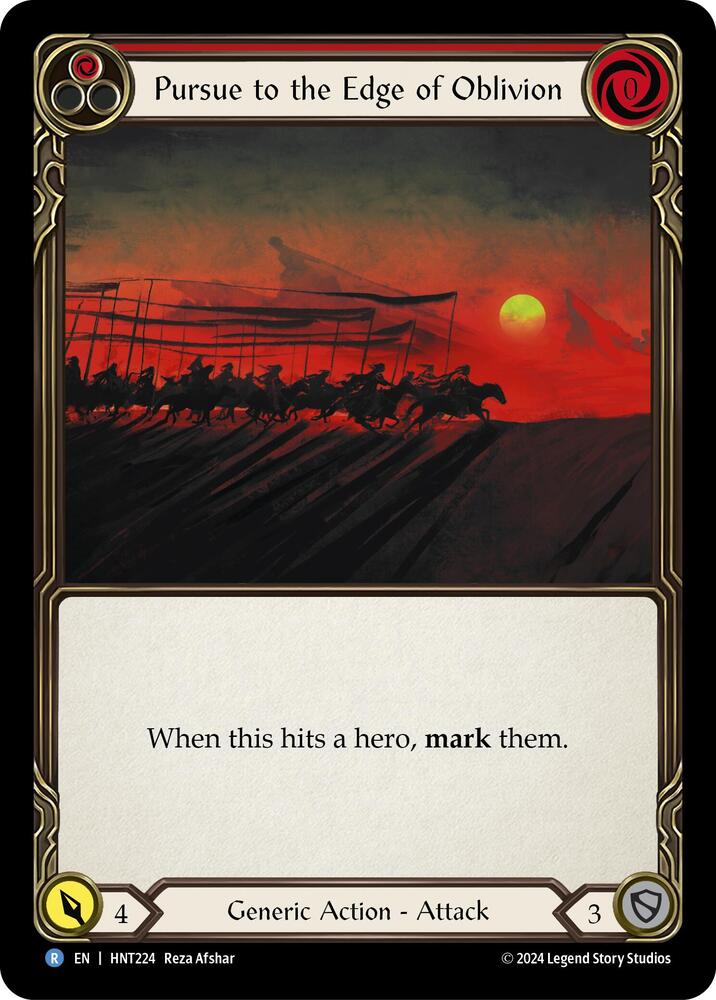 Pursue to the Edge of Oblivion (Red)